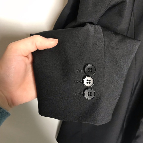 Talbots | NWT Classic 3 Button Black Career Blazer - Picture 4 of 6
